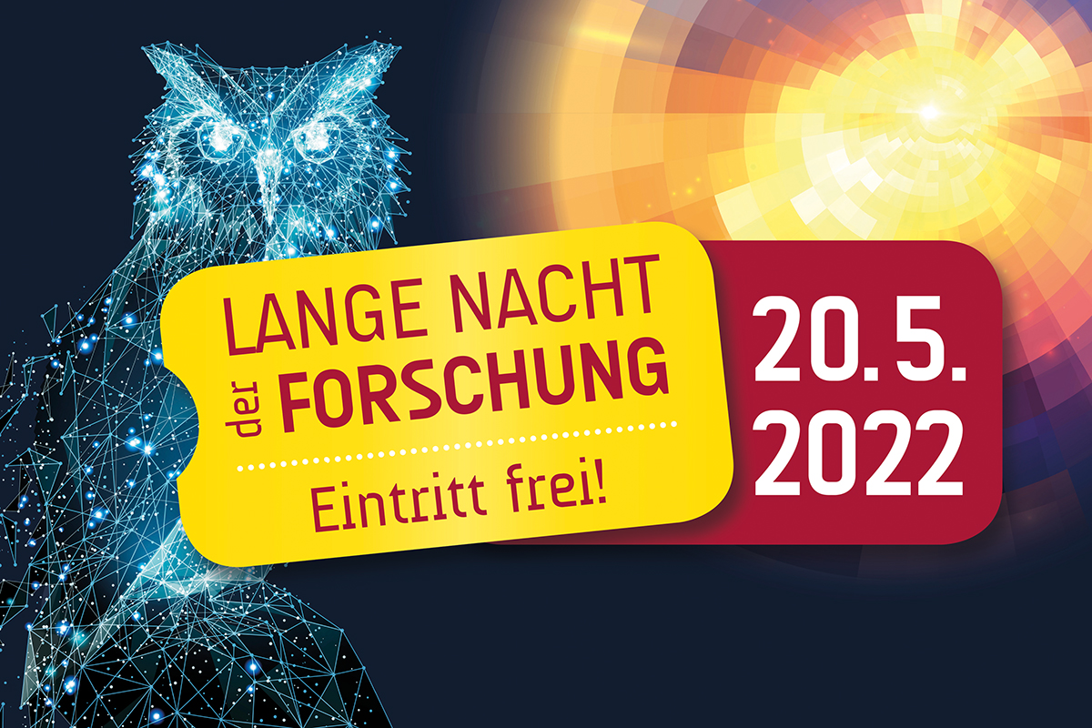 Logo Lange Nacht der Forschung, 20. Mai 2022, Eintritt frei