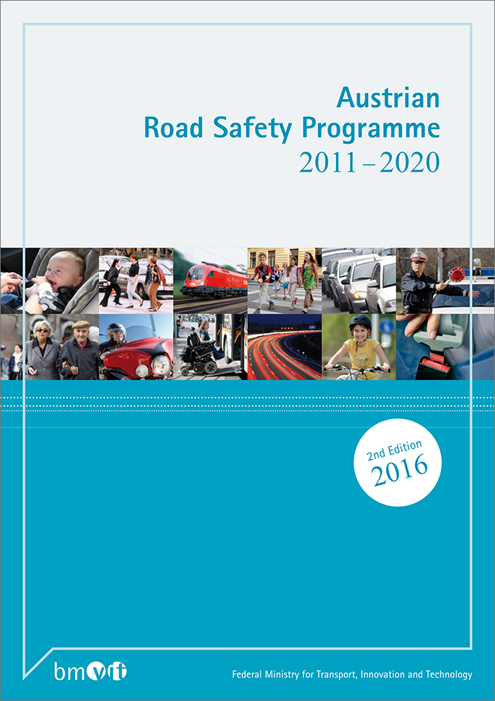 Cover of the booklet of the Austrian Road Safety Programme from 2011 until 2020